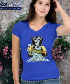 Yoda Fan Las Vegas Raiders V Neck TShirt