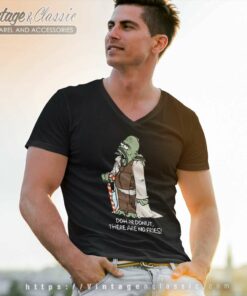 Yoder Simpson Star Wars Yoda V Neck TShirt 1