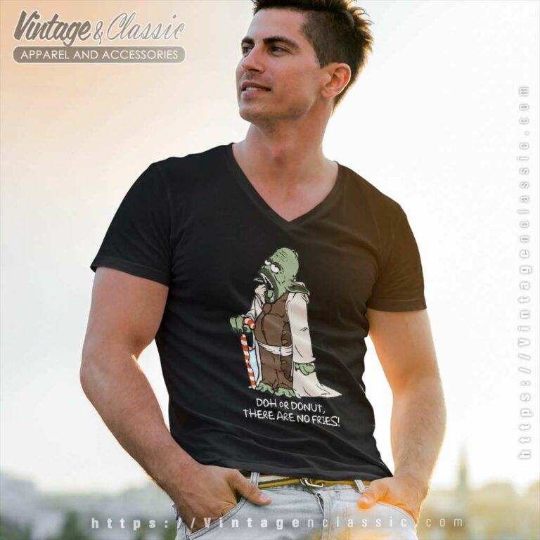 Yoder Simpson Star Wars Yoda V Neck TShirt 1 Yoder Simpson Star Wars Yoda V Neck TShirt 1