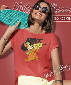 Yogi Bear Nike Logo Funny Women T Shirt