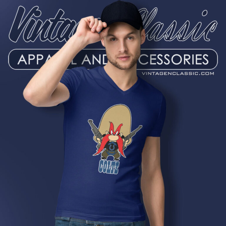 Yosemite Sam Indianapolis Colts V Neck TShirt Yosemite Sam Indianapolis Colts V Neck TShirt