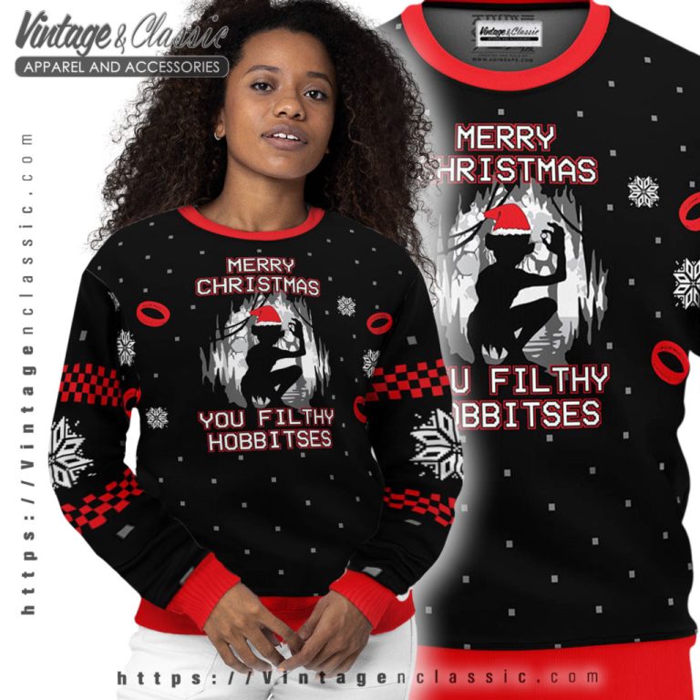 You Filthy Hobbitses Ugly Christmas Sweater Women Ugly Sweater You Filthy Hobbitses Ugly Christmas Sweater Women Ugly Sweater