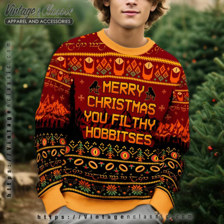 You Filthy Hobbitses Ugly Sweater Ugly Christmas Sweater 2 You Filthy Hobbitses Ugly Sweater Ugly Christmas Sweater 2