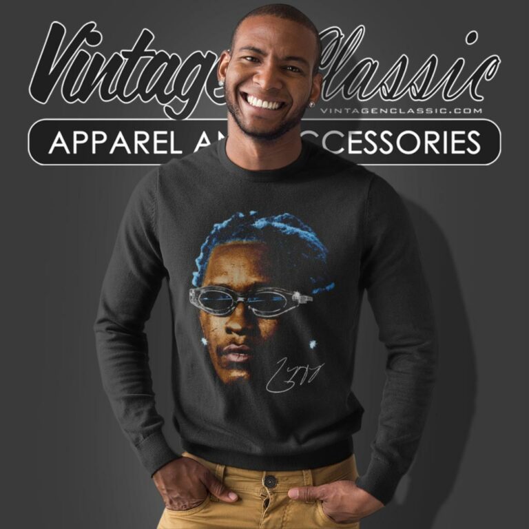 Young Thug Blue Hair Graphic Shirt Sweatshirt Young Thug Blue Hair Graphic Shirt Sweatshirt