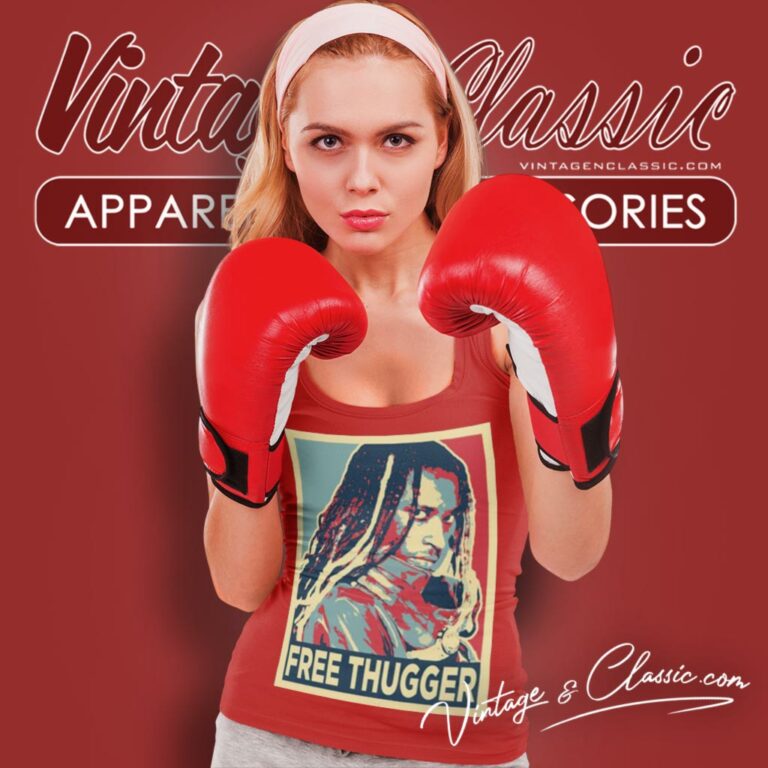 Young Thug Free Thugger Portrait Tank Top Racerback Young Thug Free Thugger Portrait Tank Top Racerback