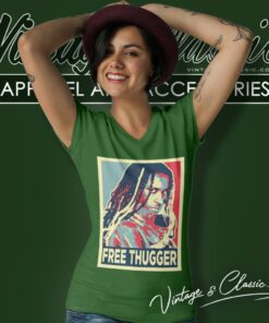 Young Thug Free Thugger Portrait V Neck TShirt