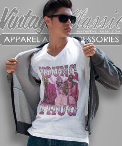 Young Thug Graphic V Neck TShirt
