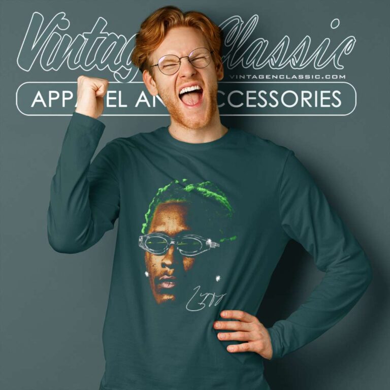 Young Thug Green Rare Hip Hop Graphic Long Sleeve Tee Young Thug Green Rare Hip Hop Graphic Long Sleeve Tee