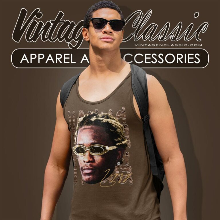 Young Thug Matching Jordan 4 Cacao Tank Top Racerback Young Thug Matching Jordan 4 Cacao Tank Top Racerback