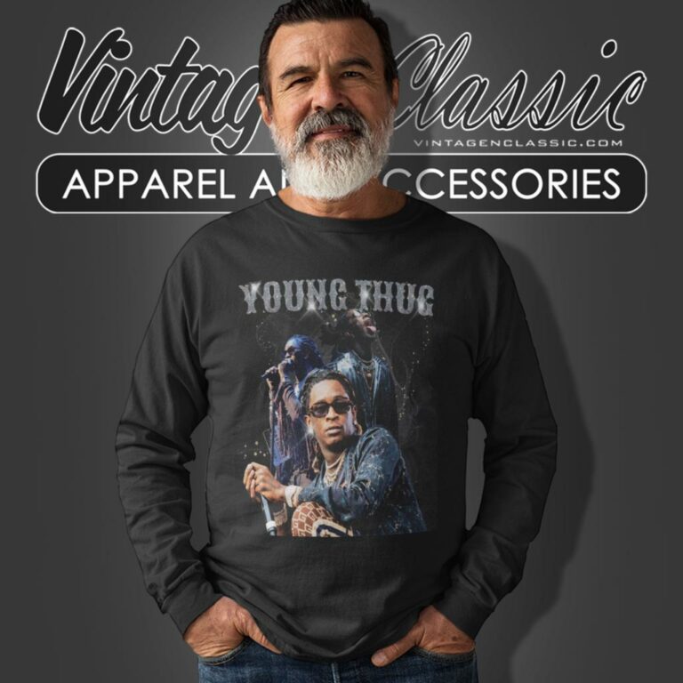 Young Thug Mic Graphic Long Sleeve Tee Young Thug Mic Graphic Long Sleeve Tee