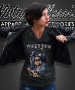 Young Thug Mic Graphic V Neck TShirt