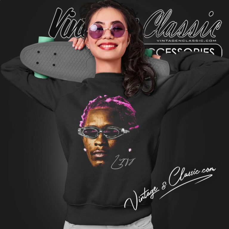 Young Thug Shirt Pink Hair Sweatshirt Young Thug Shirt Pink Hair Sweatshirt