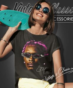 Young Thug Shirt Pink Hair Women T Shirt