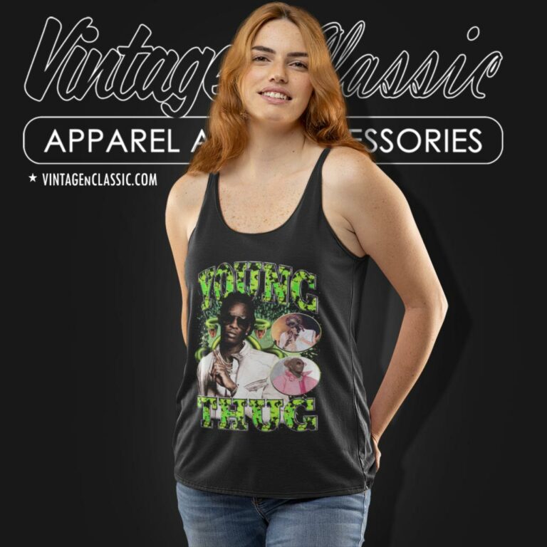 Young Thug Slime Graphic Tank Top Racerback Young Thug Slime Graphic Tank Top Racerback