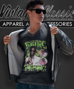 Young Thug Slime Graphic V Neck TShirt