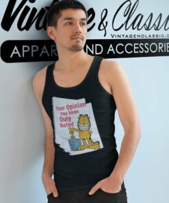 Your Opinion Garfield Tank Top Racerback