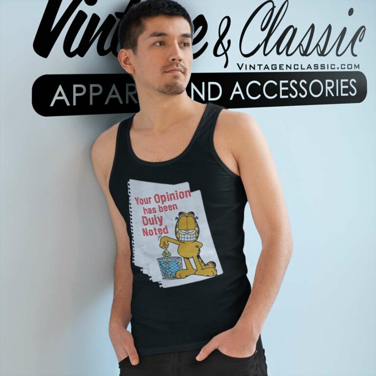 Your Opinion Garfield Tank Top Racerback Your Opinion Garfield Tank Top Racerback