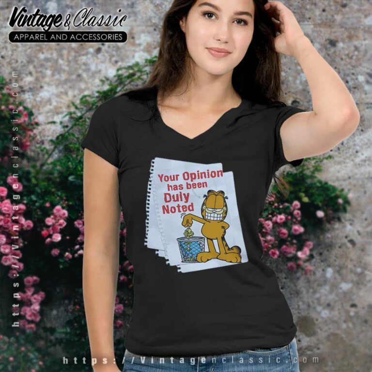 Your Opinion Garfield V Neck TShirt Your Opinion Garfield V Neck TShirt