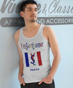 Yves Saint Laurent Biglogo Spellout Shirt 4 Yves Saint Laurent Biglogo Spellout Tank Top Racerback 1