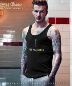 Yves Saint Laurent Biglogo Shirt 4 Yves Saint Laurent Biglogo Tank Top Racerback 1