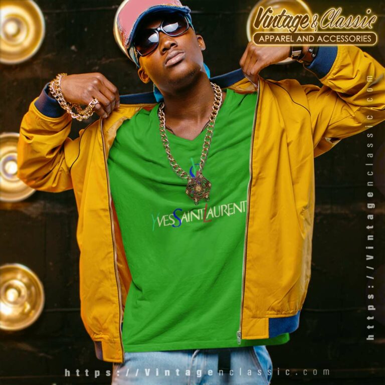 Yves Saint Laurent Biglogo V Neck TShirt 1 Yves Saint Laurent Biglogo V Neck TShirt 1