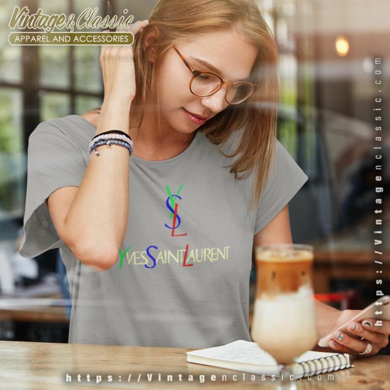 Yves Saint Laurent Biglogo Women TShirt 1 Yves Saint Laurent Biglogo Women TShirt 1