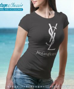 Yves Saint Laurent Logo Ysl Women TShirt 1