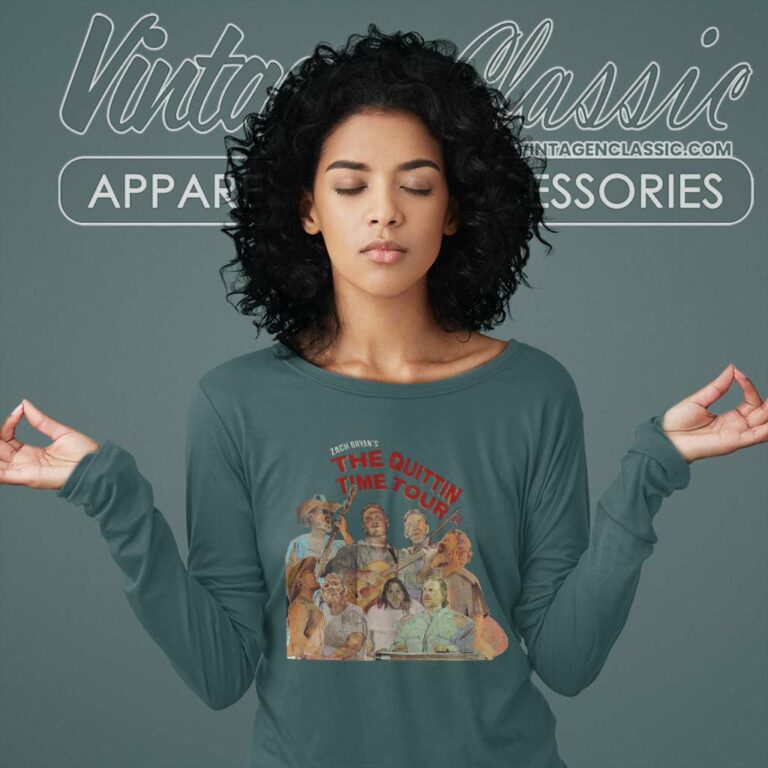 Zach Bryan Quittin Time Tour 2024 Long Sleeve Tee Zach Bryan Quittin Time Tour 2024 Long Sleeve Tee