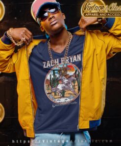 Zach Bryan Shirt Country Music Desert Cowboy Boho Style V Neck TShirt