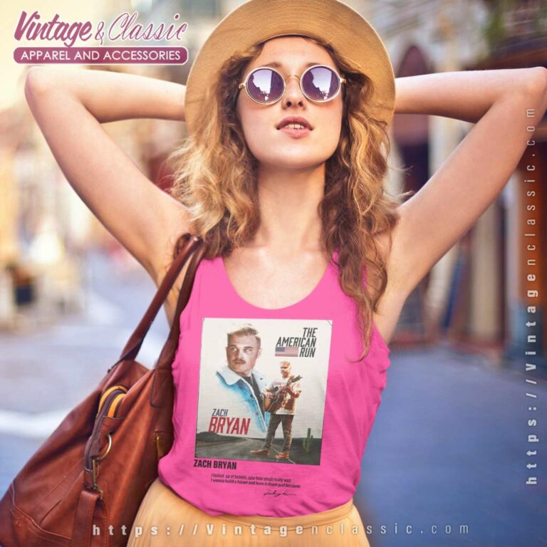 Zach Bryan Shirt The American Run Tour Signature Tank Top Racerback Zach Bryan Shirt The American Run Tour Signature Tank Top Racerback