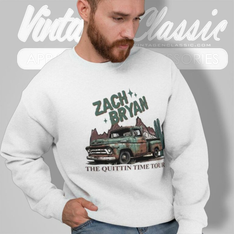 Zach Bryan Shirt The Quittin Time Tour 2024 Sweatshirt Zach Bryan Shirt The Quittin Time Tour 2024 Sweatshirt