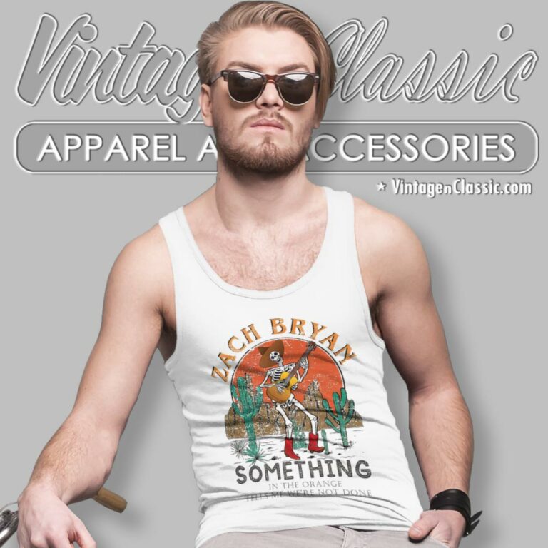 Zach Bryan Something In The Orange Tank Top Racerback Zach Bryan Something In The Orange Tank Top Racerback