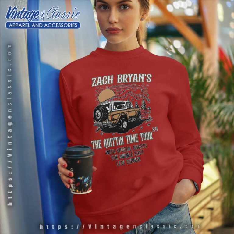 Zach Bryan The Quittin Time Tour 2024 Sweatshirt Zach Bryan The Quittin Time Tour 2024 Sweatshirt