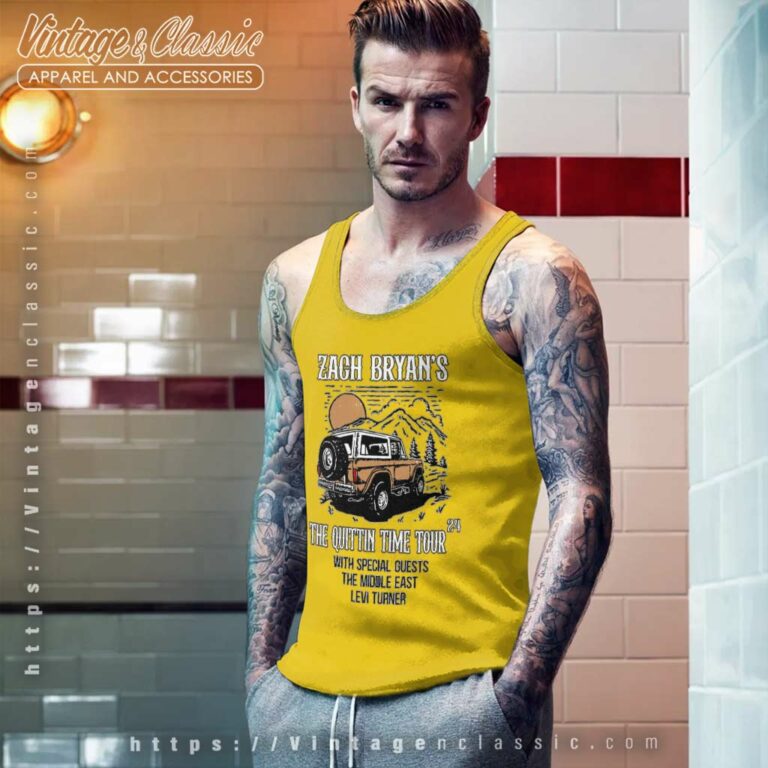 Zach Bryan The Quittin Time Tour 2024 Tank Top Racerback Zach Bryan The Quittin Time Tour 2024 Tank Top Racerback