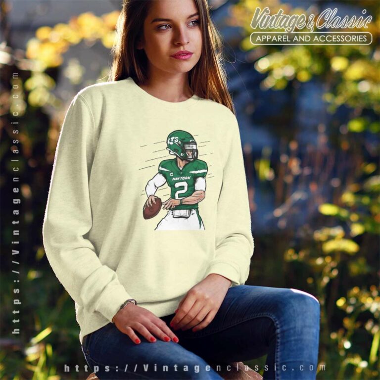 Zach Wilson New York Jets Sweatshirt Zach Wilson New York Jets Sweatshirt