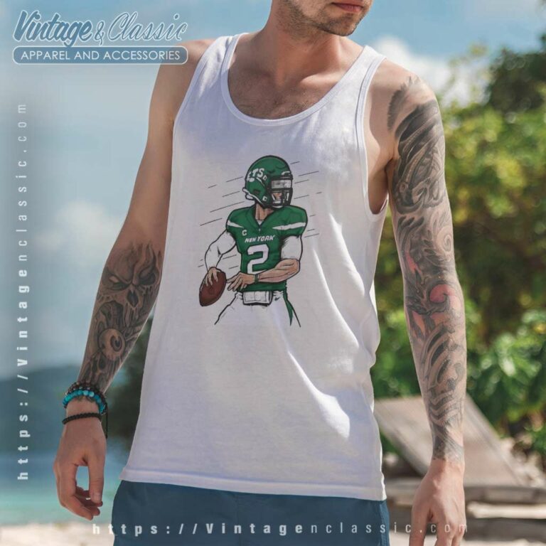 Zach Wilson New York Jets Tank Top Racerback Zach Wilson New York Jets Tank Top Racerback