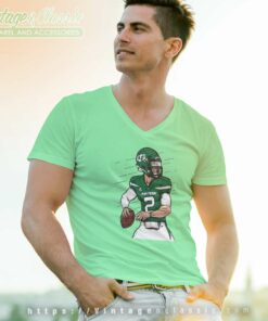 Zach Wilson New York Jets V Neck TShirt