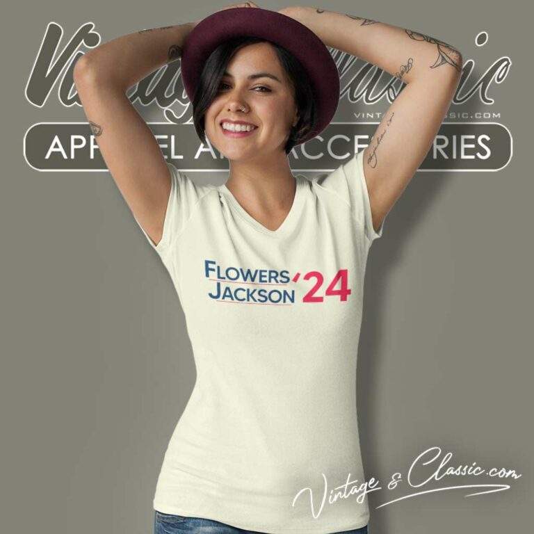Zay Flowers Lamar Jackson 2024 V Neck TShirt Zay Flowers Lamar Jackson 2024 V Neck TShirt