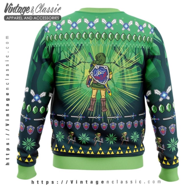 Zelda Link Awakening Ugly Christmas Sweater back Ugly Sweater Zelda Link Awakening Ugly Christmas Sweater back Ugly Sweater
