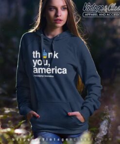 Zelensky Thank You America Fuck Funny Shirt Hoodie