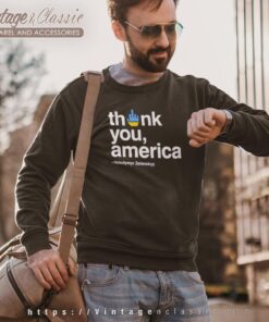 Zelensky Thank You America Fuck Funny Shirt