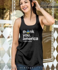 Zelensky Thank You America Fuck Funny Shirt Tank Top Racerback