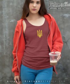 Zelensky Ukrainian Trident Logo T Shirt Tank Top Racerback