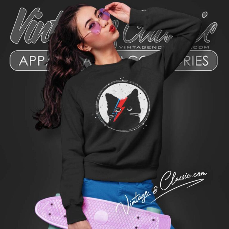 Ziggy Stardust Cat David Bowie Sweatshirt Ziggy Stardust Cat David Bowie Sweatshirt