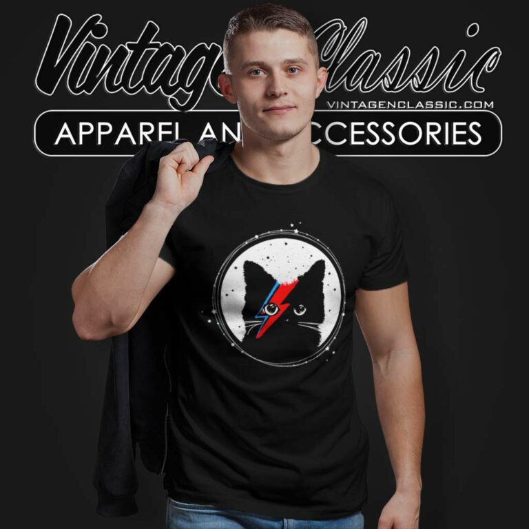 Ziggy Stardust Cat David Bowie T Shirt Ziggy Stardust Cat David Bowie T Shirt