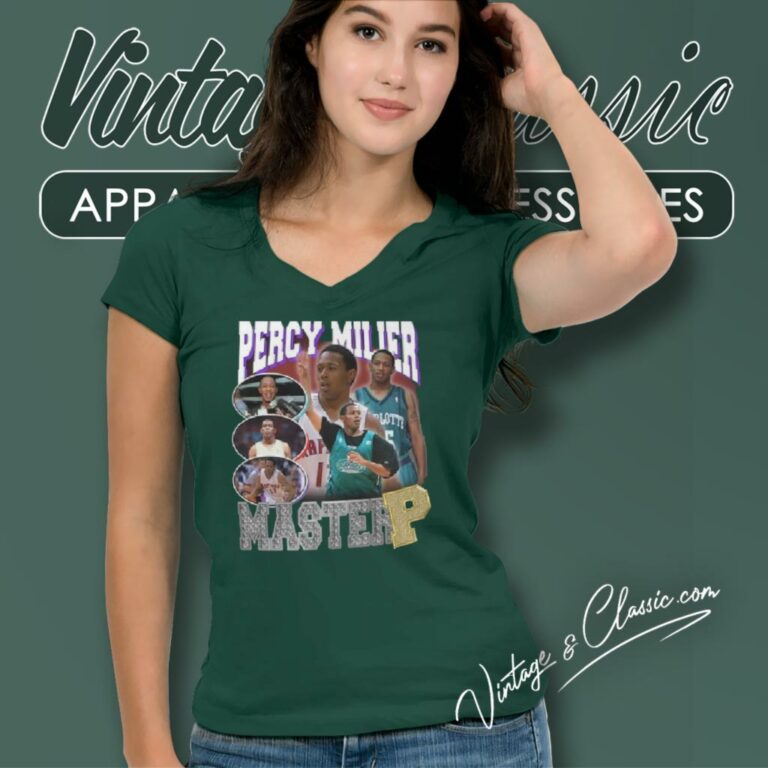 Zion Williamson Percy Miller Master P V Neck TShirt Zion Williamson Percy Miller Master P V Neck TShirt