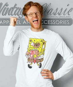 Zombie Spongebob Scary Long Sleeve Tee
