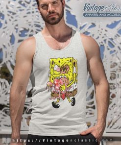 Zombie Spongebob Scary Tank Top Racerback