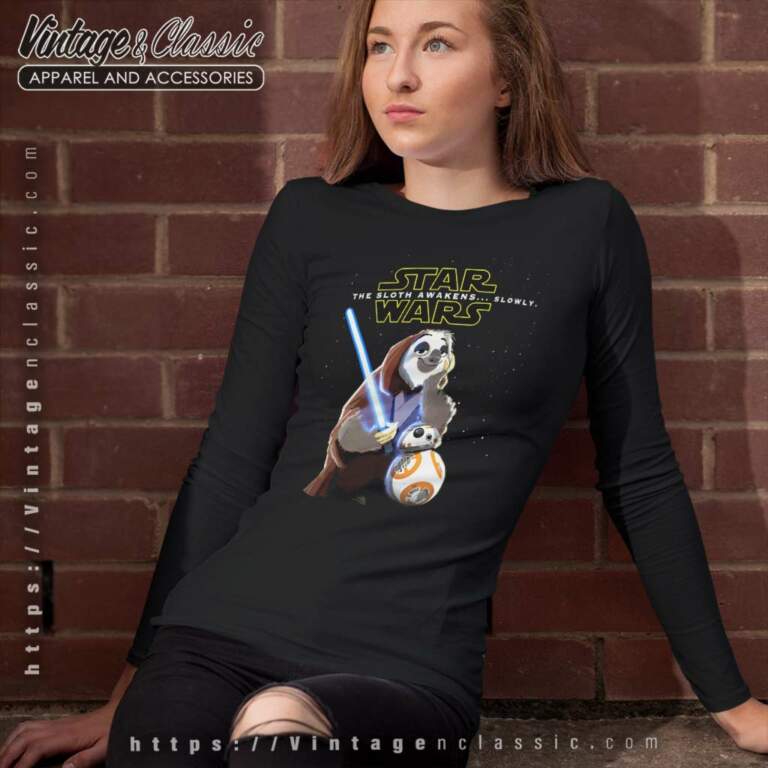 Zootopia Star Wars The Sloth Awakens Slowly Long Sleeve Tee Zootopia Star Wars The Sloth Awakens Slowly Long Sleeve Tee