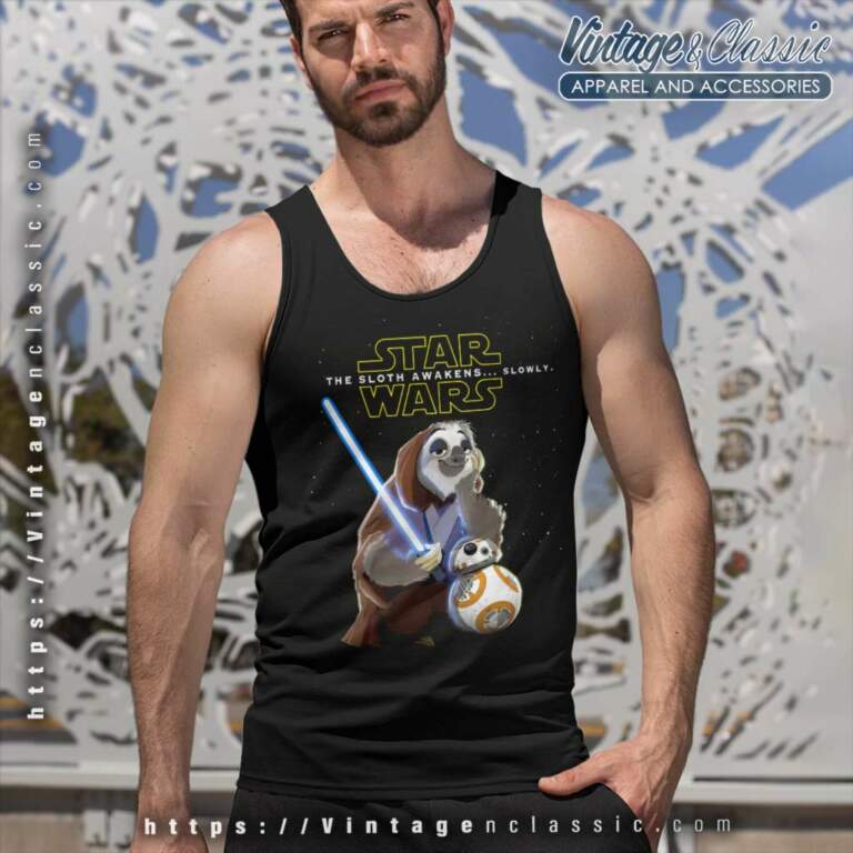 Zootopia Star Wars The Sloth Awakens Slowly Tank Top Racerback Zootopia Star Wars The Sloth Awakens Slowly Tank Top Racerback